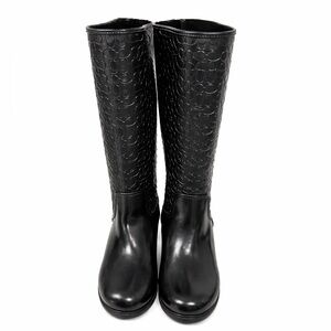 Coach Signature Fern Lace-Up Rain Boots
Black | Women’s Size 10B | Style FG1876